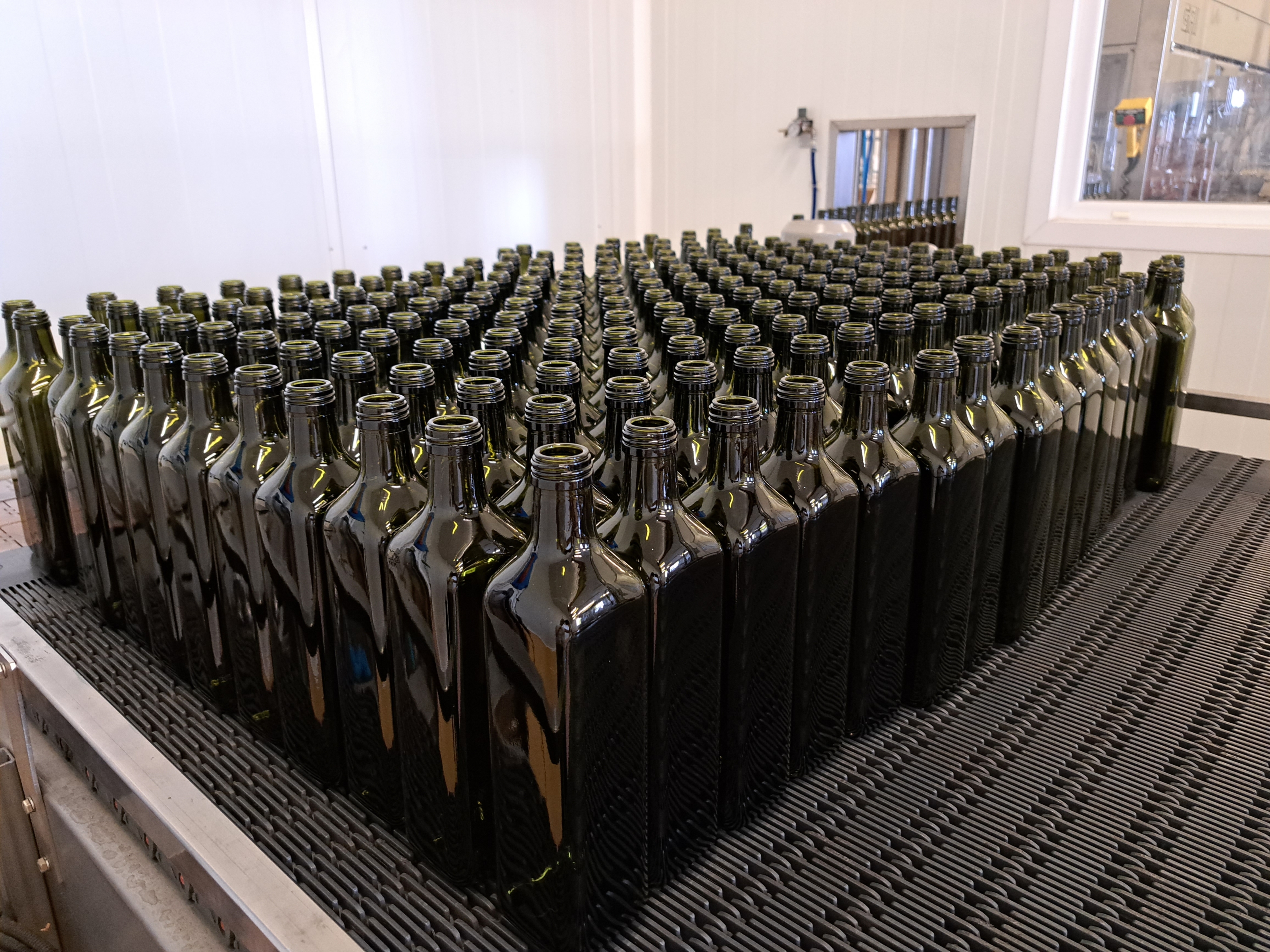 Bottles of vegetable oil