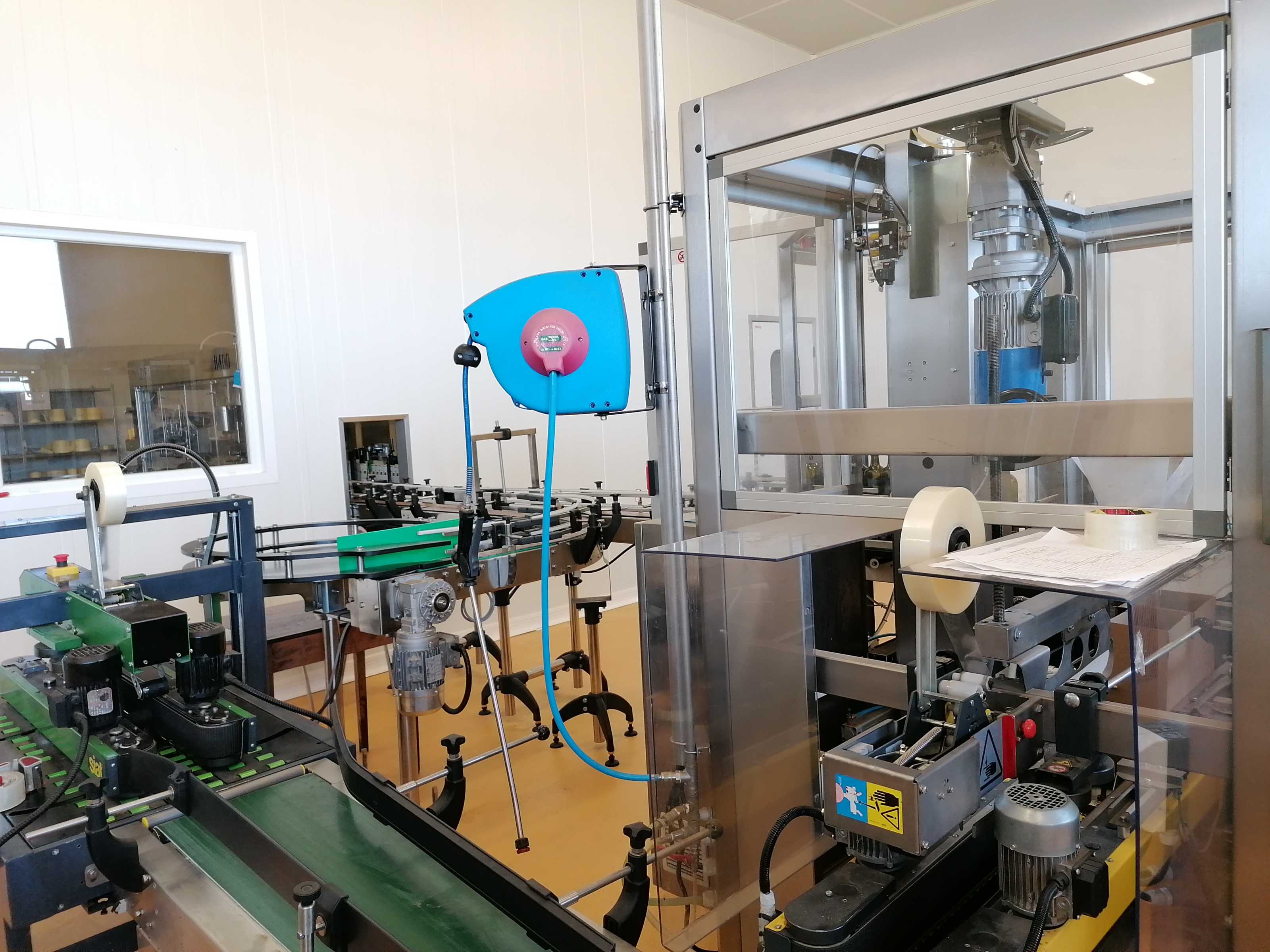 Ligne d'embouteillage d'huile